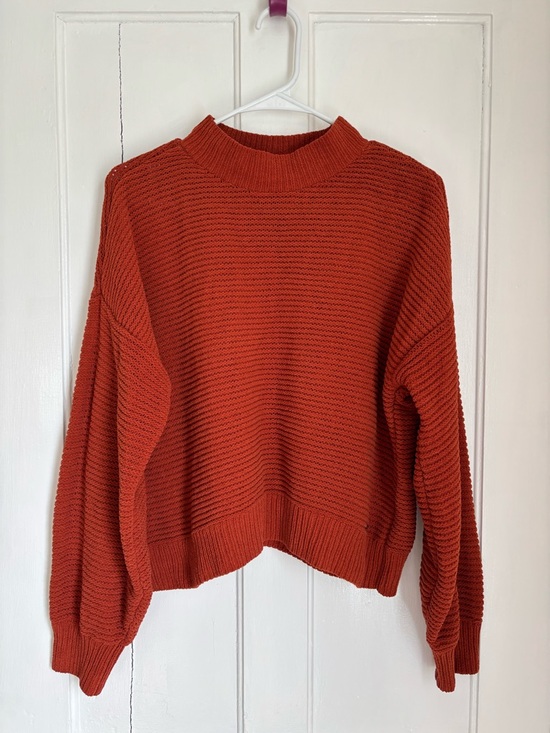 Hollister Sweaters - Hollister Rust Ribbed Turtleneck Sweater